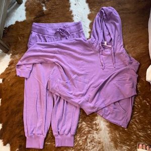 Free People Radiant Cropped Hoodie & Joggers
